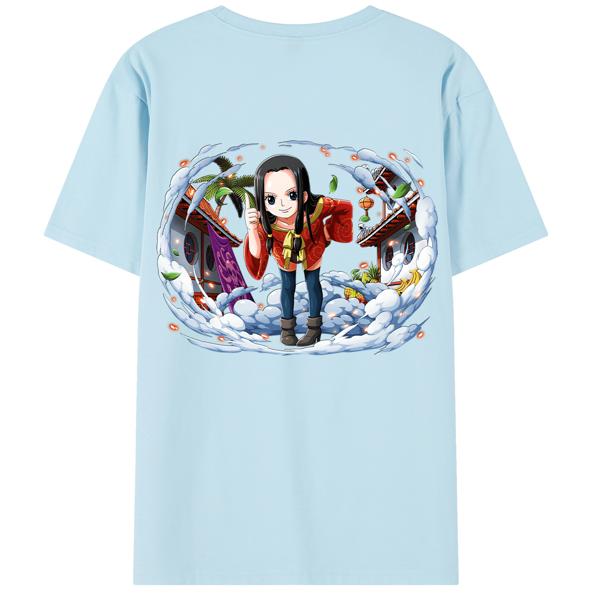 ワンピース ボア・ハンコック ONE PIECE Boa·Hancock 綿100％半袖Tシャツ（背面プリント）
